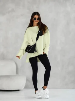 BLUZA DRESOWA BAWEŁNIANA COMMO ŻÓŁTA