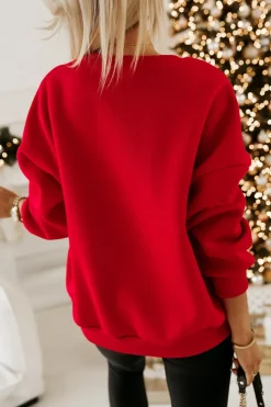 BLUZA DRESOWA OCIEPLANA TIGER Z NADRUKIEM PIERNICZEK CZERWONA