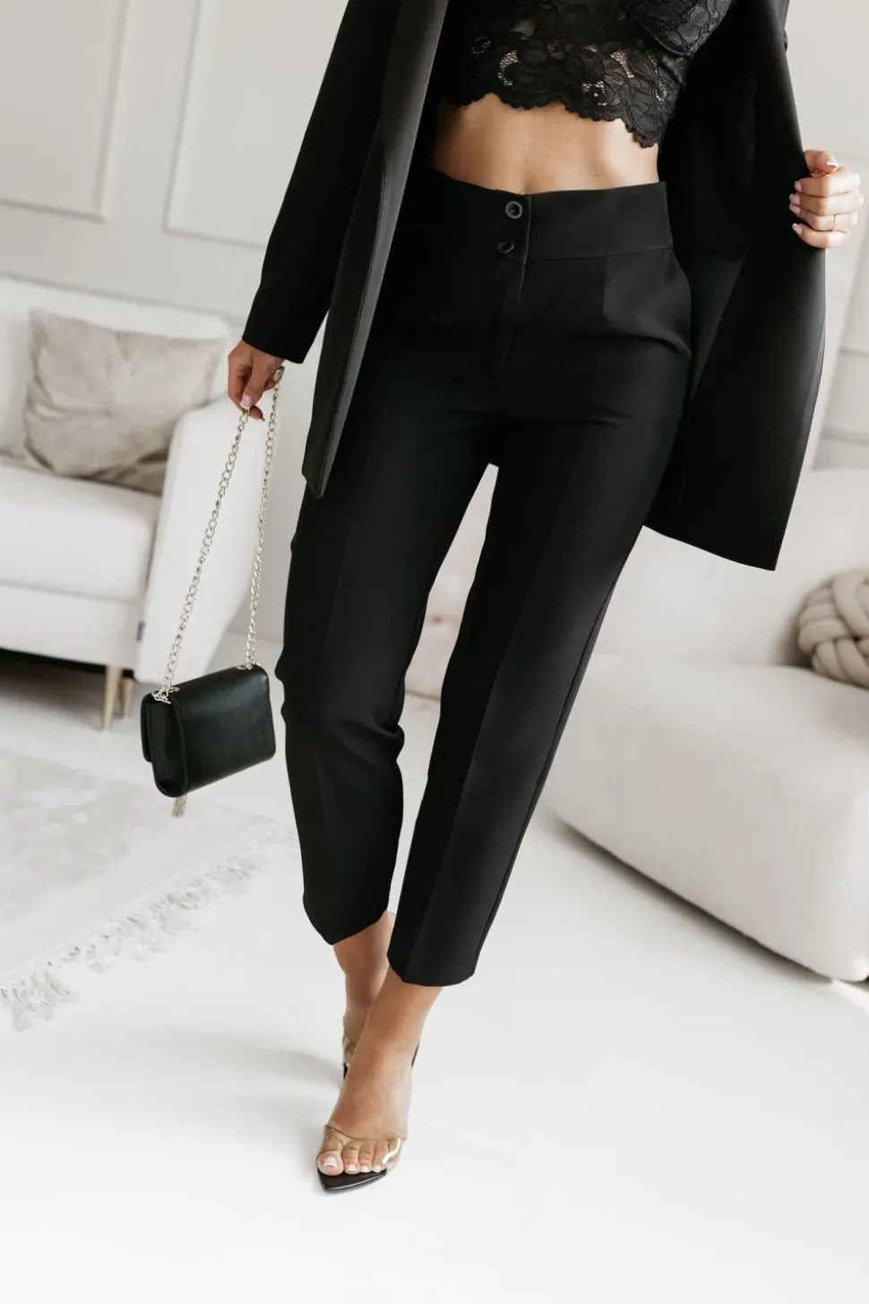 SPODNIE CYGARETKI CAMERON W KANT CZARNE