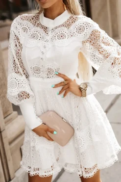 SUKIENKA KORONKOWA LIONEL BIAŁA