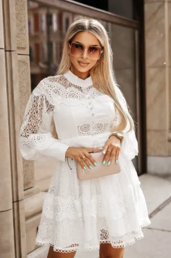 SUKIENKA KORONKOWA LIONEL BIAŁA