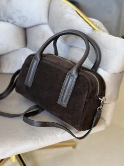 TOREBKA KUFEREK PREMIUM ZE SKÓRY NATURALNEJ CZEKOLADOWA