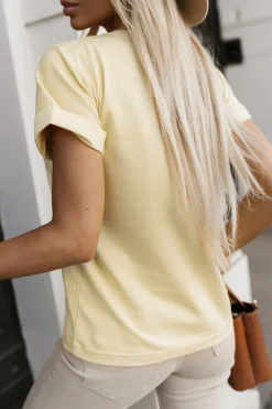 T-SHIRT BE NICE ŻÓŁTY