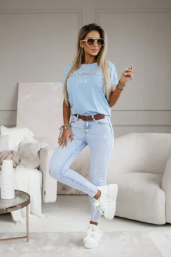 T-SHIRT CHAMPAGNE CLUB BŁĘKITNY