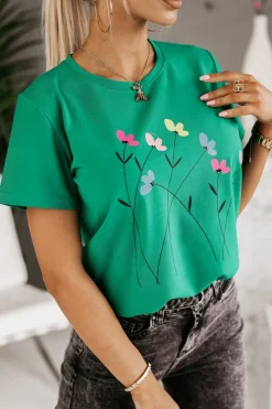 T-SHIRT ŁĄCZKA ZIELONY