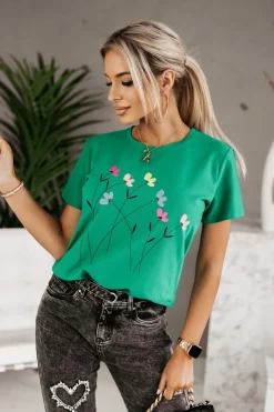 T-SHIRT ŁĄCZKA ZIELONY