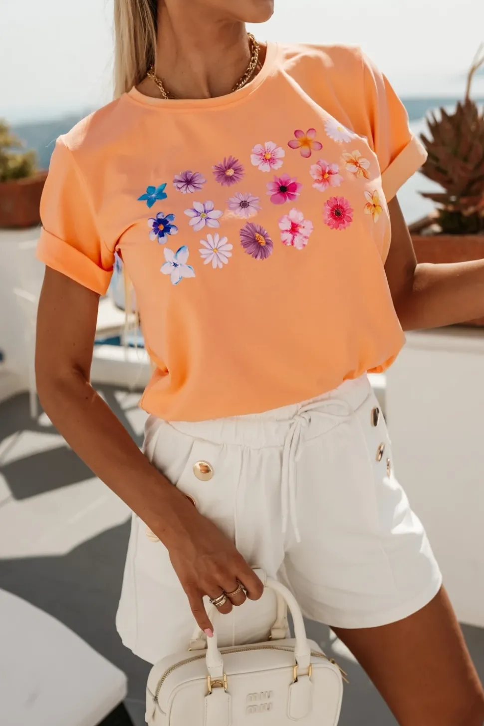 T-SHIRT FLOWERS MORELOWY