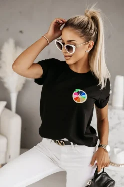 T-SHIRT FRUIT CZARNY