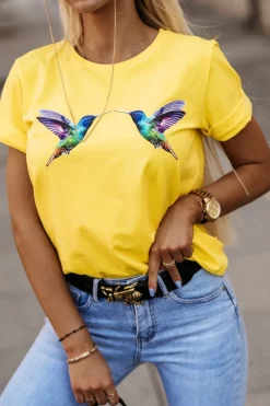 T-SHIRT KOLIBERKI ŻÓŁTY