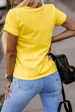 T-SHIRT KOLIBERKI ŻÓŁTY