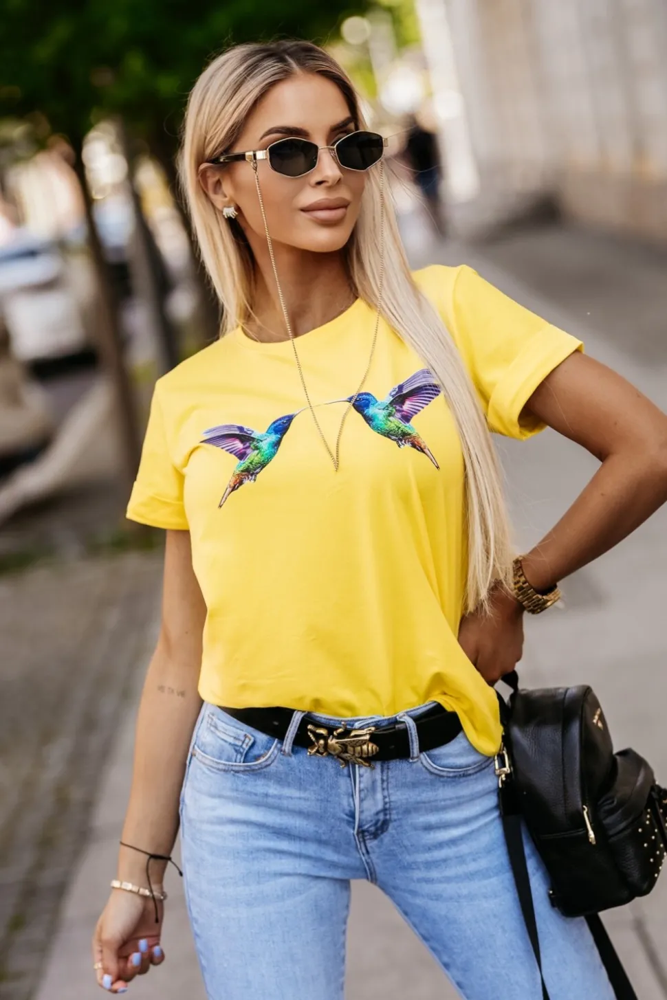 T-SHIRT KOLIBERKI ŻÓŁTY