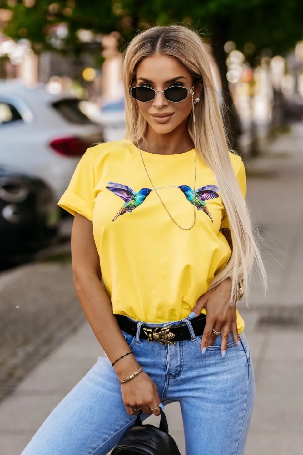 T-SHIRT KOLIBERKI ŻÓŁTY