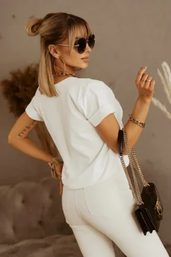 T-SHIRT SZKIC BIAŁY