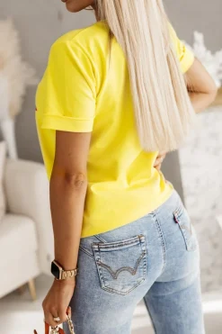 T-SHIRT TUKANY ŻÓŁTY